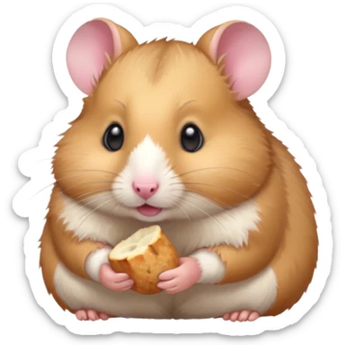 hamster eating sticker