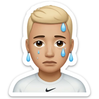 make a crying person i nike tech emoji sticker