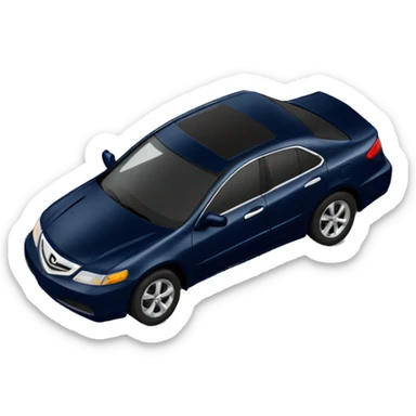 dark navy blue acura car sticker