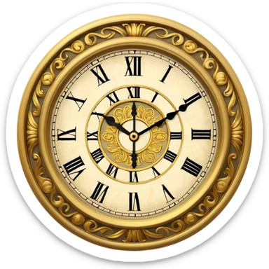 wall clock, royal sticker