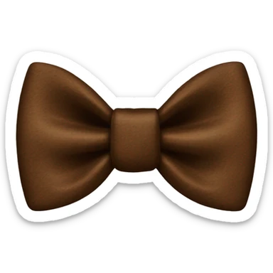 Bow tie in brown  sticker