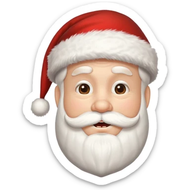 santa claus con ortodoncia sticker