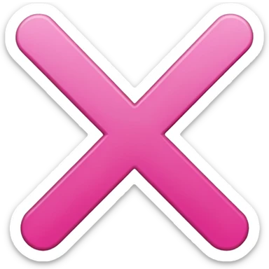 heavy check mark pink sticker