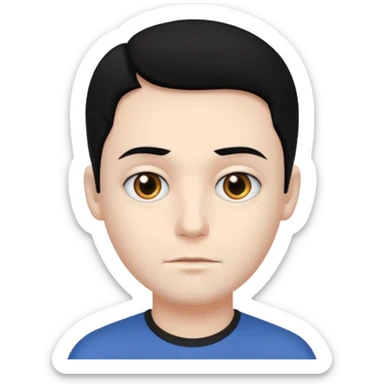 Victor Van Dort head sticker