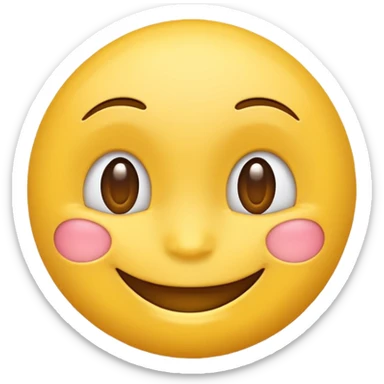 friendly, reassuring, positive emoji expressing 'of course, no problem, anytime' sticker