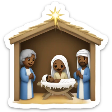 Nativity Scene sticker