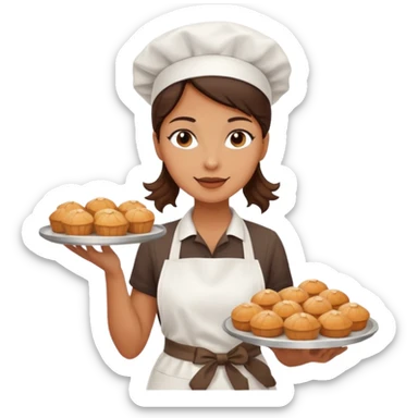 Street Baker woman  sticker