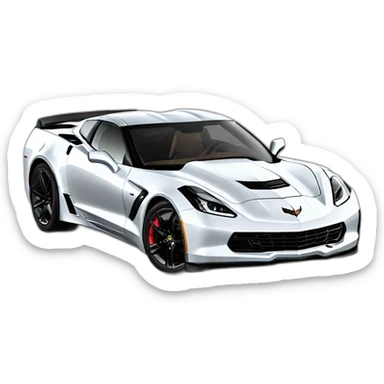 2014 Chevrolet Corvette C7 ZR1 beige color sticker