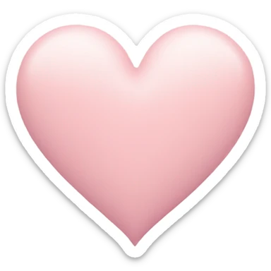 pastel pink heart sticker