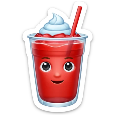 Red slushie sticker
