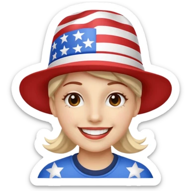 Happy Fourth of July! Proud to be an American sticker