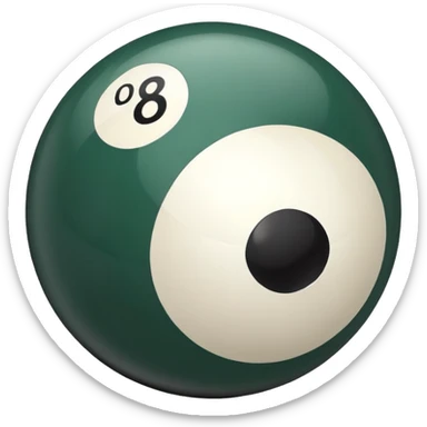 billiard pol bal 8 sticker