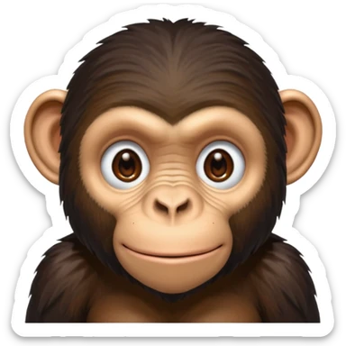 Chimpanzee sticker