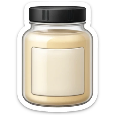 Poudre blanche dans un bocal  sticker