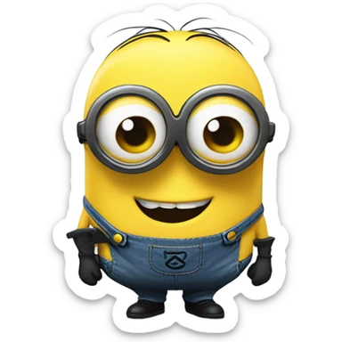 Minion with sunglasses sticker
