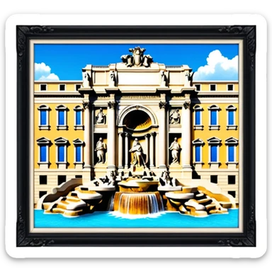 Trevi Fountain sticker