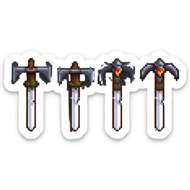 World of Warcraft warglaives, iconic curved demon hunter weapons sticker