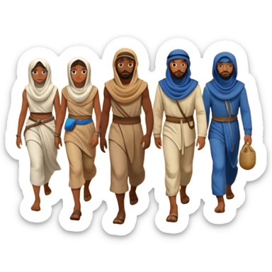 The israelites crossing the wilderness sticker