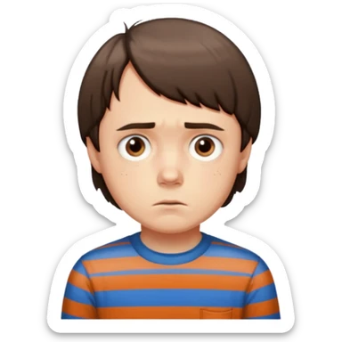 will's from stranger things sad sticker