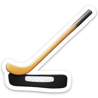 hockey stick and puck sticker