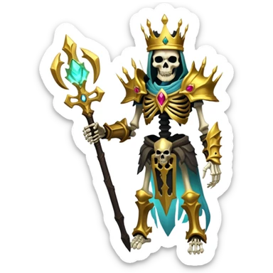 Wraith King Dota 2. Skeleton King Arcana sticker