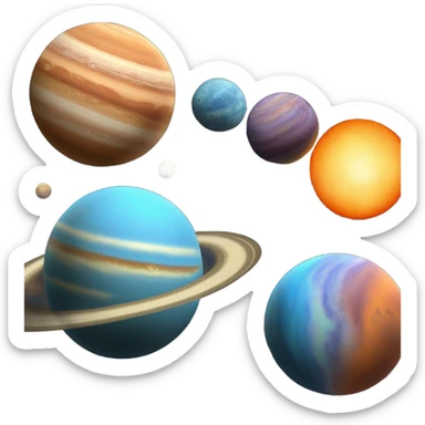 Planets sticker