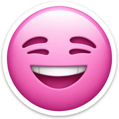 smiley face in love pink light  sticker