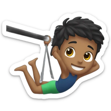 boy mixrace in front lever on drawbar sticker