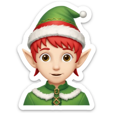 Christmas Elf sticker