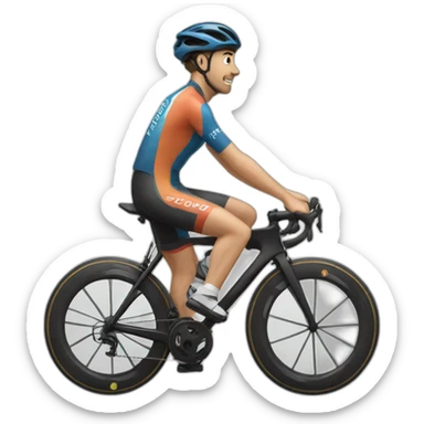 Cycliste sticker