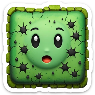 Mold on a a big wall and i dont need the face  sticker