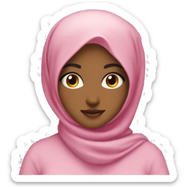 Hijabi girly girl sticker