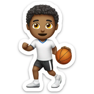 quero um homem branco praticando  esporte  sticker