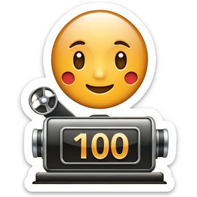 featuring achievements, films, and 100 views, in a style achievement sticker