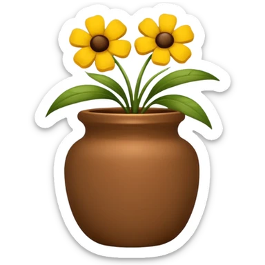 esse vaso sem as flores sticker