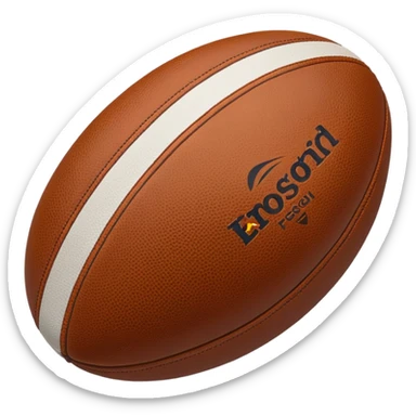 Rugby ball sticker