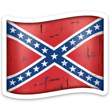  confederate flag emoji sticker