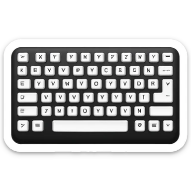 Teclado basico sticker