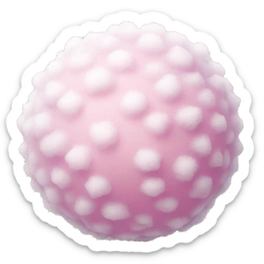 Pink snowball sticker