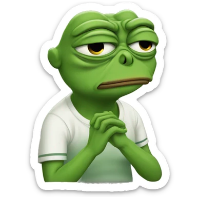 crying pepe sticker