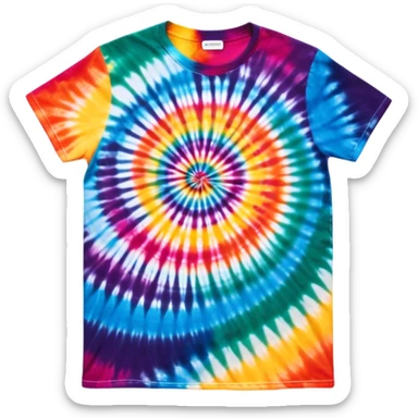 1990’s tie dye shirt sticker