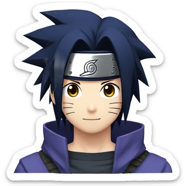 sasuke uchiha feliz sticker