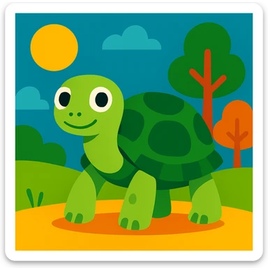 Turtle sticker