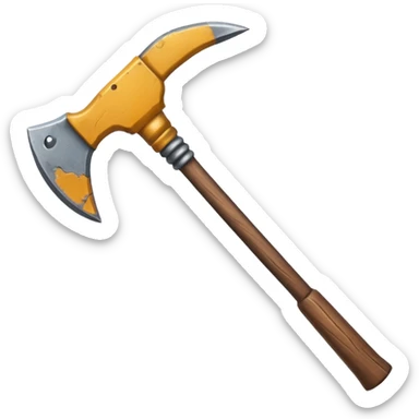 ore mining pickaxe sticker