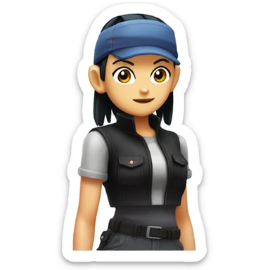 jessie from team rocket in pokemon sticker