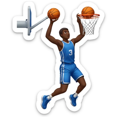 Basketball dunk sticker