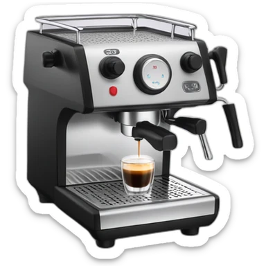 e61 espresso machine with lever sticker