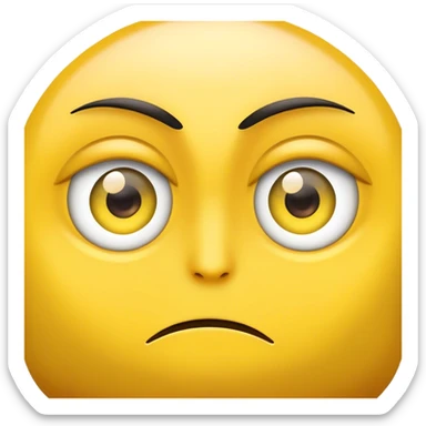 Rolling eyes emoji  sticker