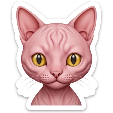 Hairless cat sticker