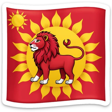 پرچم شیر و خورشید پهلوی رو بساز پرچم شیر و خورشید اون پرچم اصیل ایرانی شاهنشاهی sticker